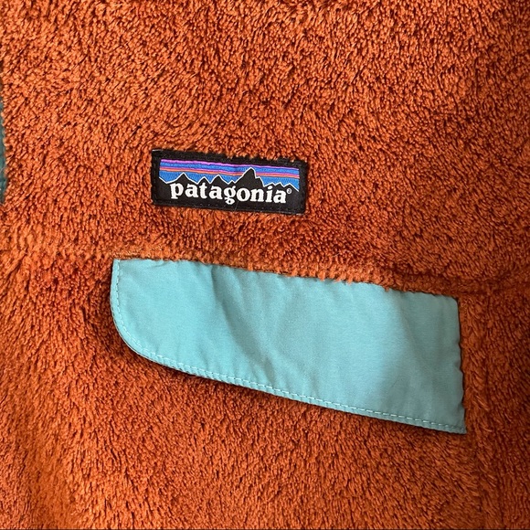 Patagonia T Snap Carmel Brown Fleece Pullover M - Picture 6 of 10